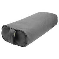 Rectangular Buckwheat Yoga Bolster in Grey