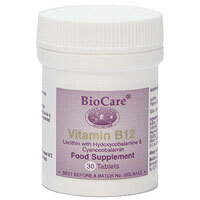 Image of BioCare Vitamin B12 - 30 Capsules
