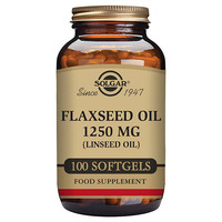 Image of Solgar Flaxseed Oil - Omega 3 - 100 x 1250mg Softgels