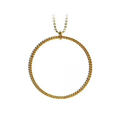 BIG TWISTED NECKLACE - GOLD