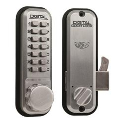 Lockey 2500S  Surface Mortice Hook Digital Lock for Sliding Doors - Surface mounted hookbolt for sliding doors