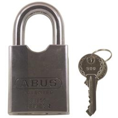 Abus 83/55 Series Rock Standard Shackle Steel Padlocks  - Key to differ