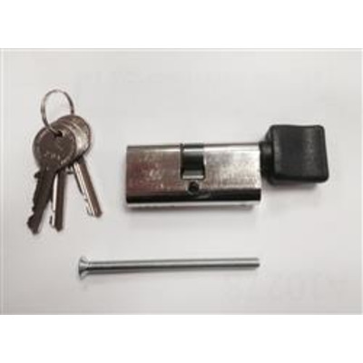 Cisa Small Key & Turn Oval Patio Door Cylinder  - Thumbturn oval