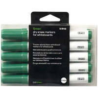 Image of Bi-Office Box of 10 Drywipe Markers Green