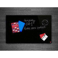 Image of Casca Magnetic Glass Wipe Board 1800 x 1200mm Starlight Black