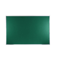Image of Boards Direct Felt Noticeboard Aluminium Frame 1800 x 1200mm GREEN