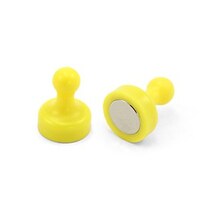 Image of Boards Direct Super Strong Skittle Magnets Yellow Pk 10