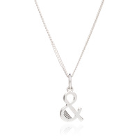 Image of &#039;&&#039; Alphabet Necklace - Silver