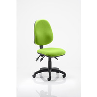 Image of Eclipse 3 Lever Task Operator Chair Myrrh Green fabric