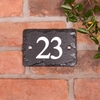 Image of Rustic Slate House Number with 2 digits