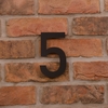 Image of 15cm Tall Laser Cut Acrylic House Number 5