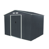 Apex Metal Garden Shed Grey 9ft x 6ft from Charles Bentley