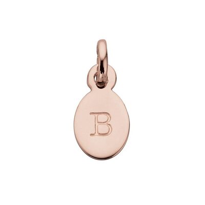 Bespoke Alphabet 'B' Charm - Rose Gold