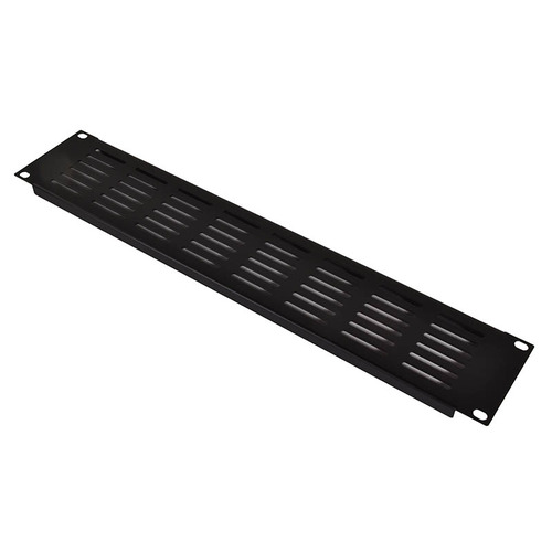 19-Inch 2U Vent Panel Black