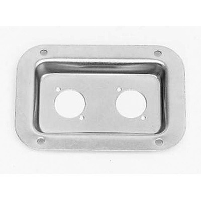 Recessed Connector Plate for 2 X Neutrik Connectors Silver