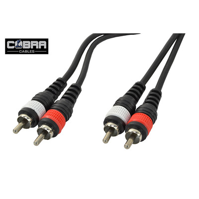 2 X Phono RCA To 2 X Phono RCA Leads 1m