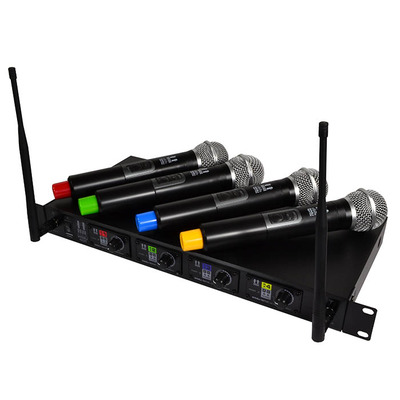 Hill Audio 4 Way Wireless Handheld Mic System