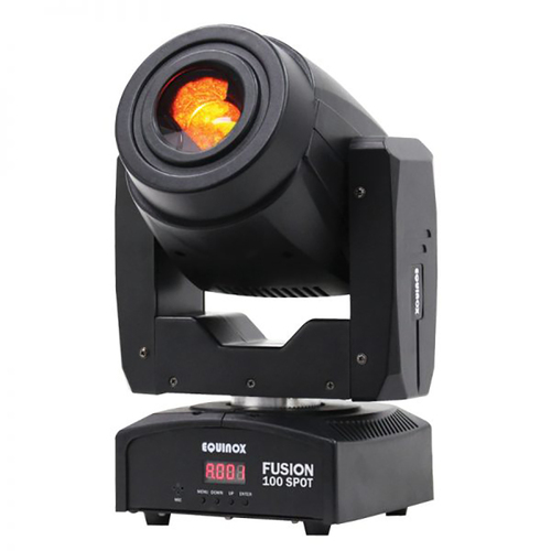 LED Moving Head 80 Watt LED - 3 Facet Prism 5 Gobos & 7 Colours - Black Case