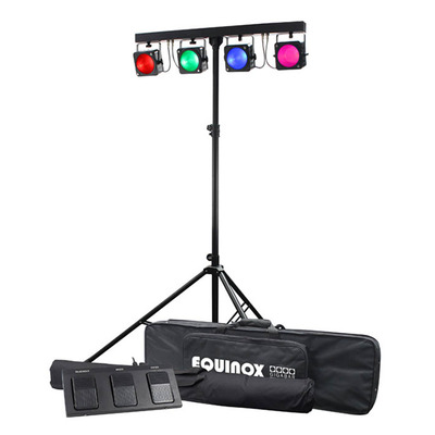 RGB COB Par Bar Lighting Set with Stand and Foot Controller