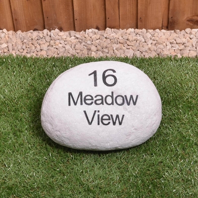 Personalised house sign boulder - large