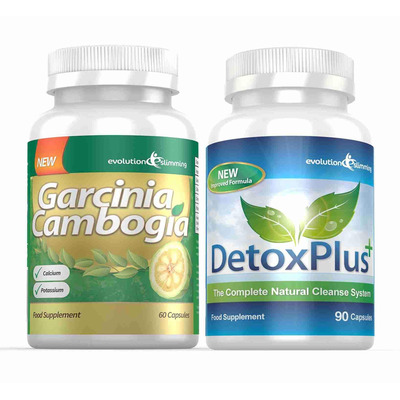 Garcinia Cambogia Cleanse Combo 1000mg 60% HCA with Potassium and Calcium - 1 Month Supply