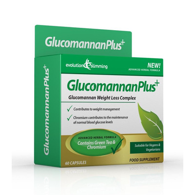 Glucomannan Plus Konjac Appetite Suppressant Capsules - 10 Day Supply (60 Capsules)