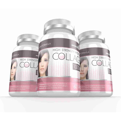 Hydrolysed Collagen High Strength 1,000mg for Hair, Skin & Nails + Vitamin C - 180 Tablets