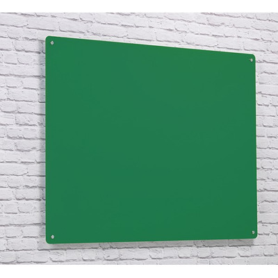 Wall Mounted Glass Board 600 x 450mm Green