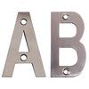 Image of 75mm Face Fix Letters Satin Stainless Steel - Letter C