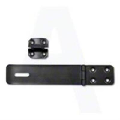 Asec Safety Hasp & Staple - Black - 75mm