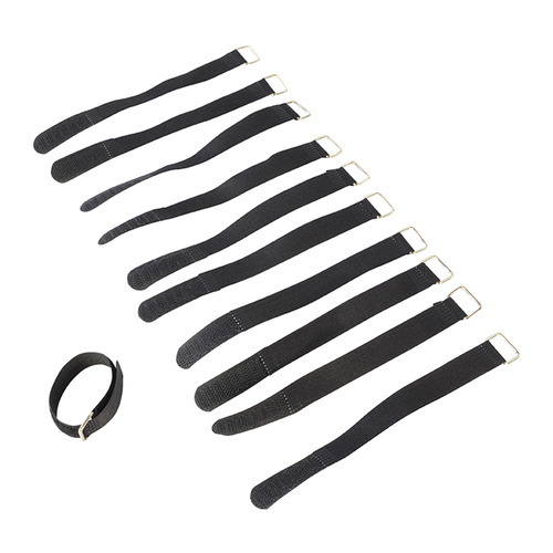 Reusable Cable Ties With Hook & Loop Fastening 16 x 100mm Pack of 10