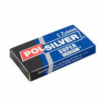 Image of Polsilver Super Iridium Safety Razor Blades (x5)