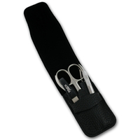 Image of Timor 4 Piece Luxury Manicure Set In Leather Case