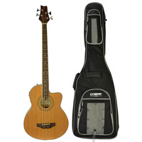 Acoustic 4 String Bass Guitar with Guitar Bag