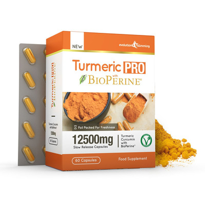Turmeric Pro with BioPerine® 12,500mg 95% Curcuminoids - 60 Capsules