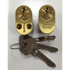 Image of Trioving 5537 Oval Cylinders - Pair - Trioving 5537 brass pair