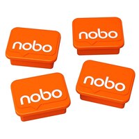 Image of Nobo 1905327 Whiteboard Magnets Orange Pk 4