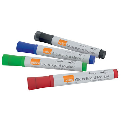 Nobo Glass Whiteboard Markers