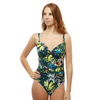 Moontide Botanical Twist Underwired Cross Front Swimsuit M4458BT Jeans M4458BT Jeans
