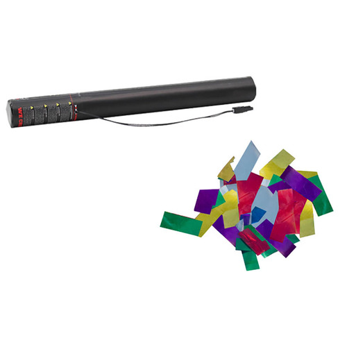 Electric Metallic Confetti Cannon 50cm Multi Coloured