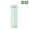 Image of Patio Heater Waterproof Tarpaulin Cover - Green