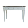 Image of Shabby Chic 2 Drawer Console Table White