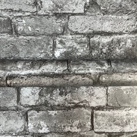 Image of Charcoal Brick Effect Wallpaper Fine Decor FD31284