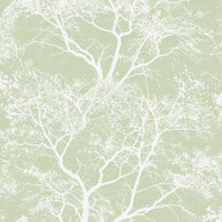 Image of Whispering Trees Glitter Wallpaper Green Holden 65620