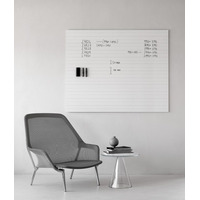Image of AIR Frameless Whiteboard 990 x 1190mm WHITE LINED