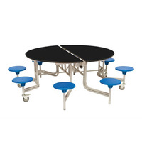 Image of 8 Seat Round Mobile Folding Table
