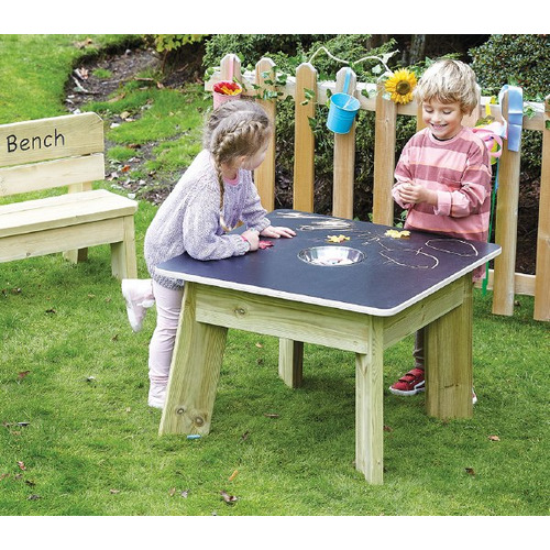 Outdoor Chalkboard Table