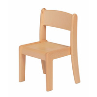 Image of Beech Stacking Chairs, Pack of 4