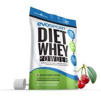 Image of EvoSport Diet Whey Protein with CLA, Acai Berry & Green Tea 1kg - Black Cherry