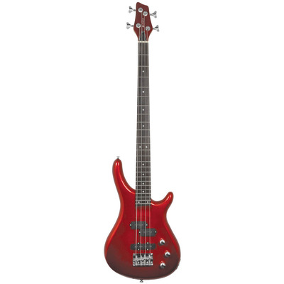 Image of Chord Electric Bass Guitar 4 String Metallic Red